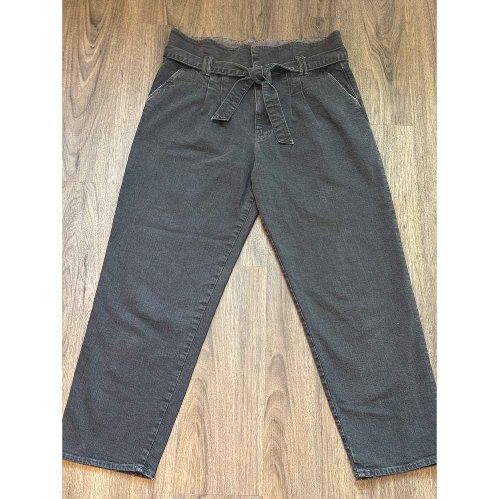 Mother Superior Denim Greaser Paperbag Pleat Jeans 30 Faded Black High Rise - Picture 2 of 15